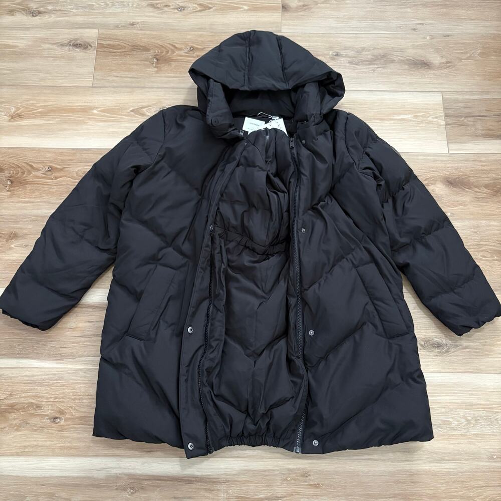 Seraphine Adana Short Chevron Puffer Maternity Baby Carrying Coat 8